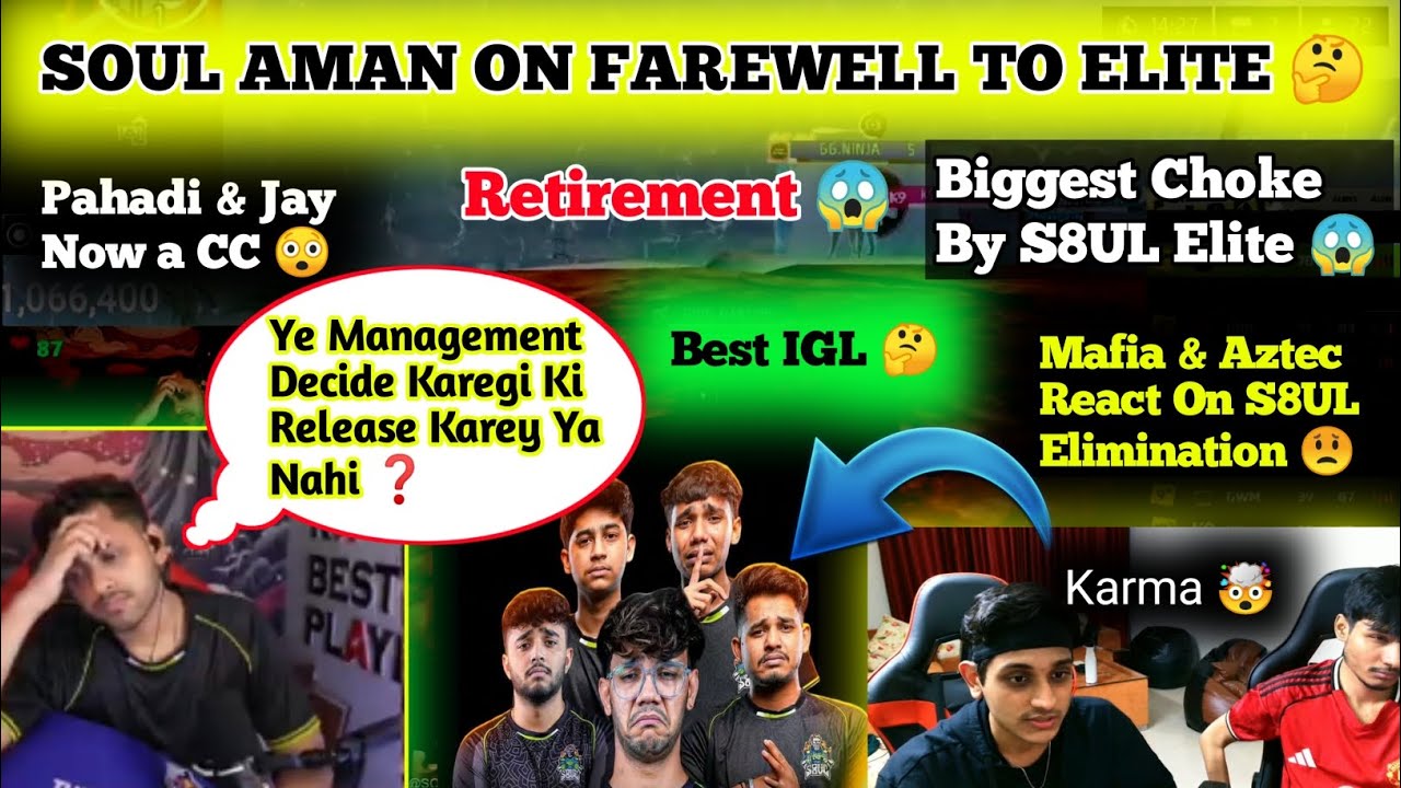 TG Mafia React On S8UL Elite Elimination 😟 S8UL Aman On Future of S8UL Elite 🤔 #s8ulelite #s8ul