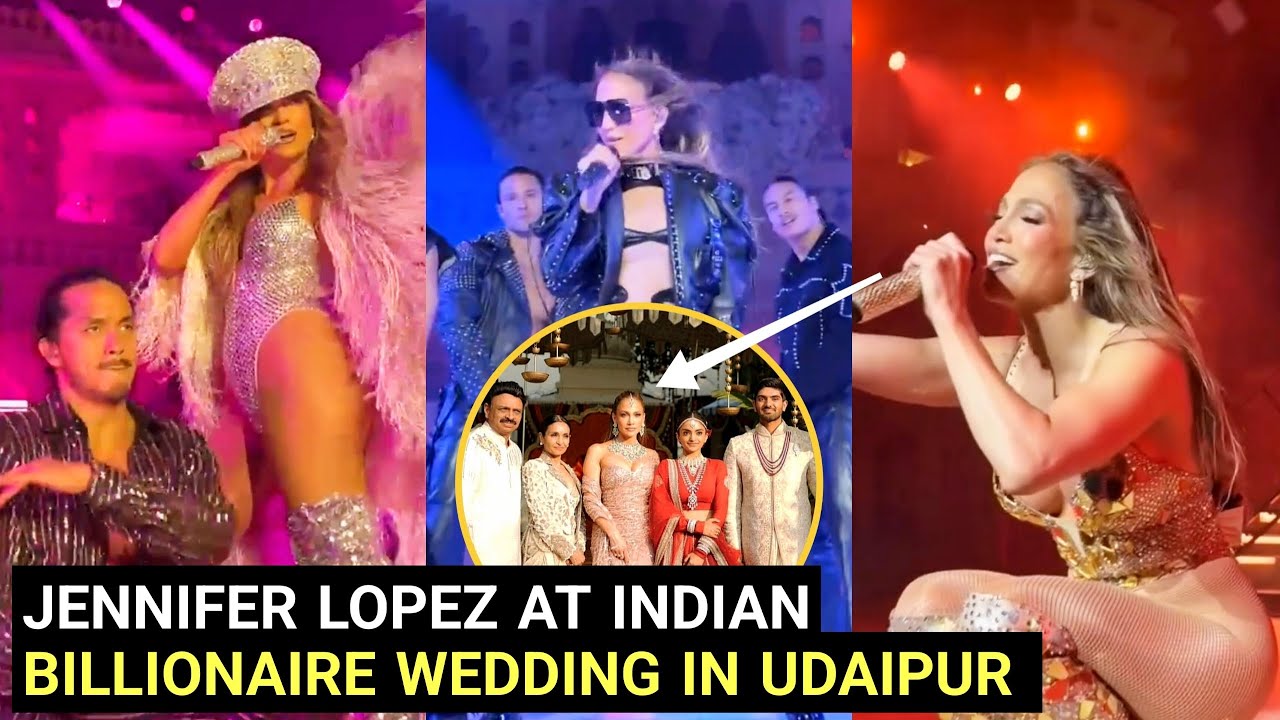 ДЖЕННИФЕР ЛОПЕС на роскошной индийской свадьбе миллиардера НЕТРА МАНТЕНА и Вамси Гадираджу в Удай...
