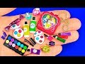 18 DIY Miniature Barbie Cosmetics ~ Lipstick, Eyeshadow palette, Mascara, Makeup kit and more!