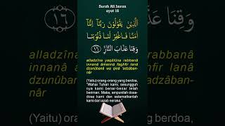 SURAH ALI IMRAN #ayat16