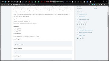 1D Arrays in C | HackerRank