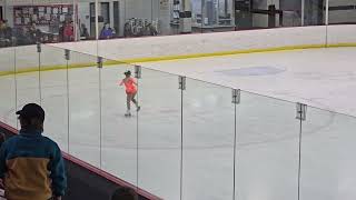 Scarlett at Rosebuds Figure Skating competition 2024