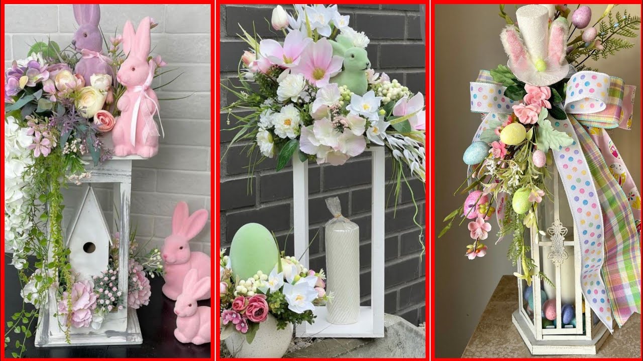 Amazing Easter Lantern Swag Bunny Lantern Swag Spring Lantern Swag 2024""// Style With Me