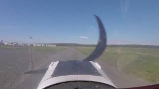 Departing the Ekuk cannery airstrip.