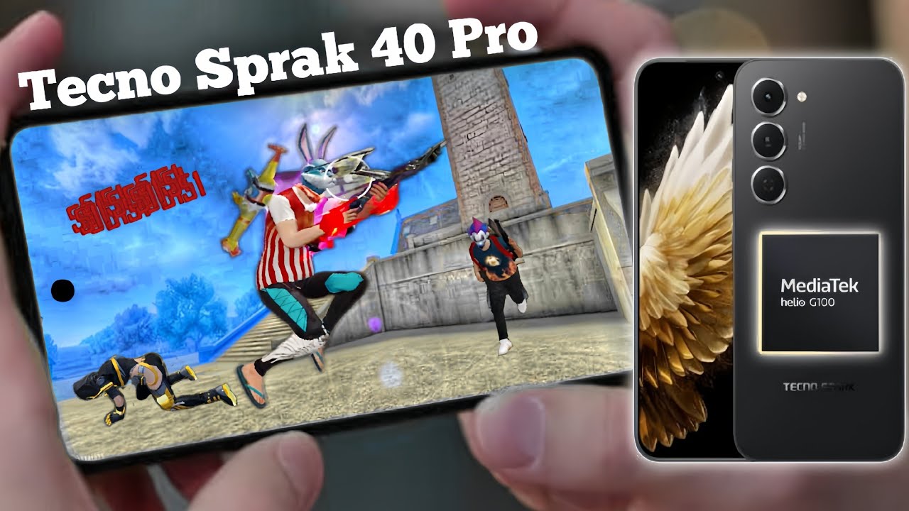 Tecno Sprak 40 Pro free fire handcam gameplay [heiloG100] best 👌 setting sensitivity 