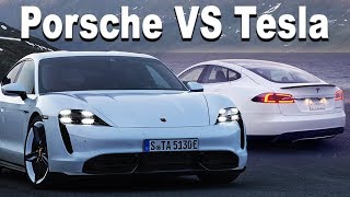 Обзор Porsche Taycan в сравнении с Tesla Model S