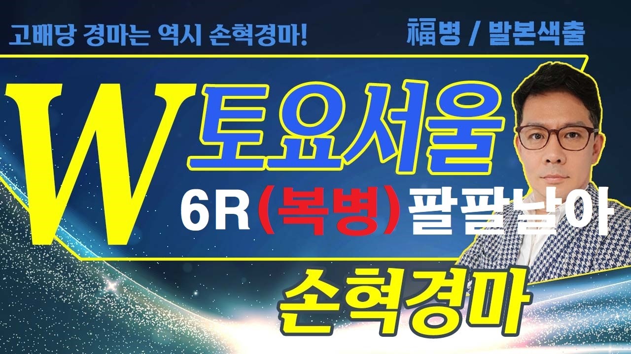 고배당 경마는 역시 손혁 경마 8/29(토)서울 복병마 내용을 확인해 보세요!!