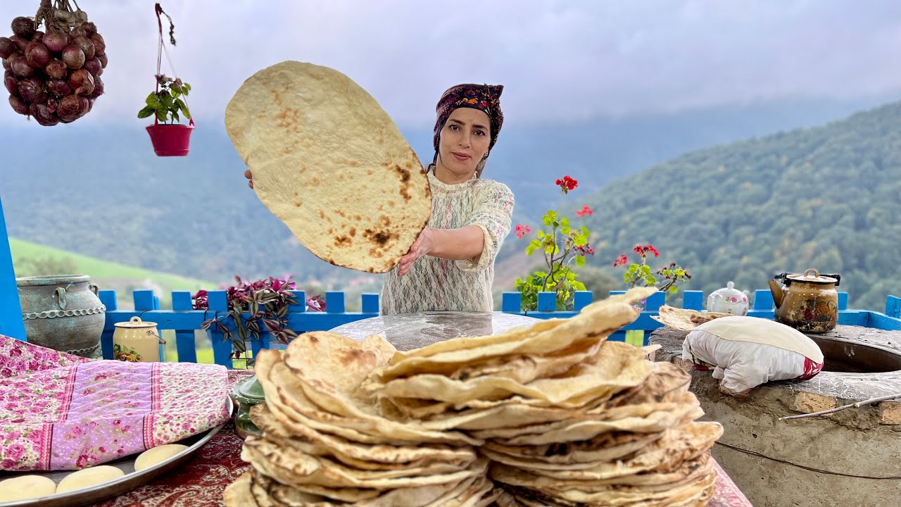 Simple Village Life: Baking Bread and Cooking Traditional Ashkeneh