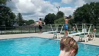 Summer Dive Inward Dive Tuck 401C Off The 1 Meter Board Level Of Difficulty 1.5