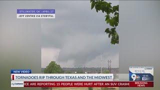 Tornadoes rip through Texas and Midwest