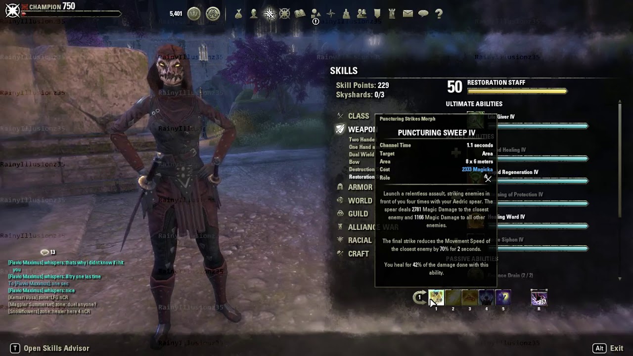 Magicka Templar Build for Summerset (Elder Scrolls Online) YouTube