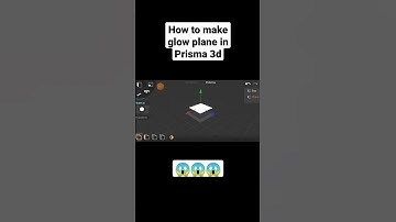 How to make glow plane in prisma 3d official version | Panda Pixels