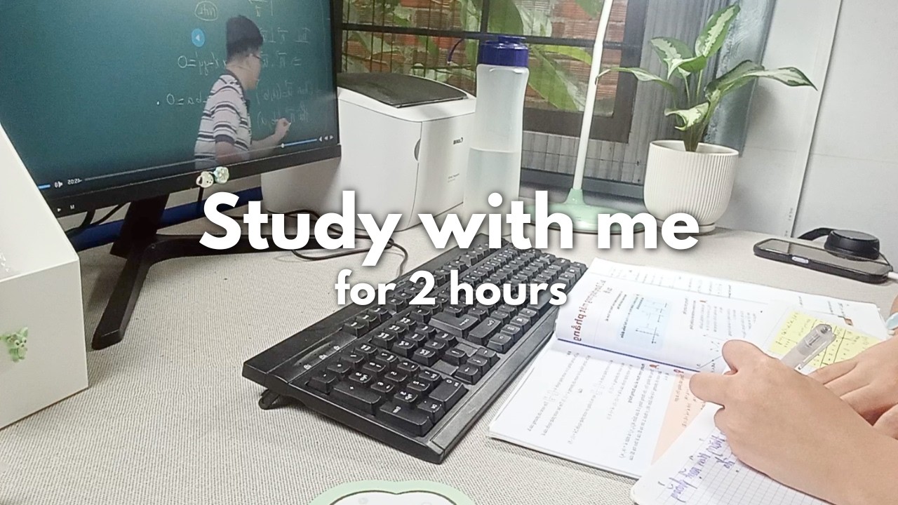 Pomodoro Timer 50/10 🌙 Study With Me 2 Hours Deep Work - YouTube