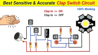 How to make Clap Switch || using transistor || Science Project || SKR Electronics Lab