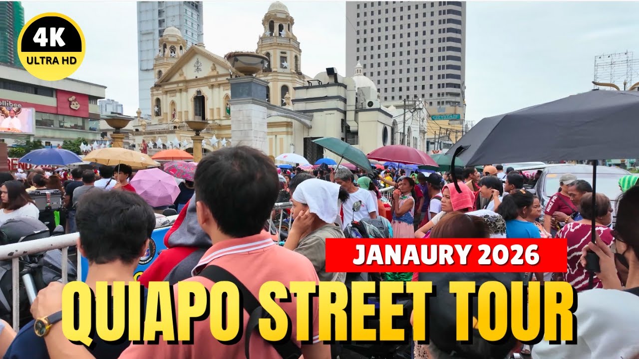 [4K] Quiapo Day 2026 – Crowded Street Tour!
