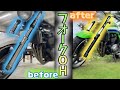 【ZRX-II】素人がフロントフォークをフルリフレッシュ