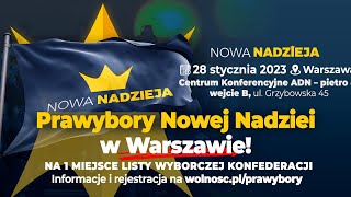 Prawybory Nowej Nadziei w Warszawie \ S. Mentzen, S. Ross, R. Łazarski, G. Świderski