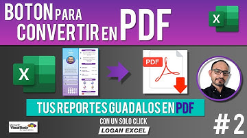 🔵 Botón para guardar archivo de Excel en PDF, macro para exportar de Excel a PDF