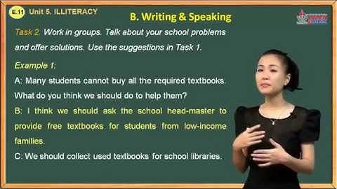 Bài giảng tiếng Anh 11- Unit 5. Illiteracy - Speaking And Writing