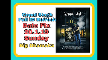 How to add gopal singh/full id refresh on sunday 20.1.19