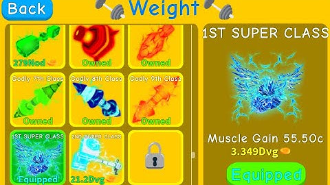 Getting 1ST SUPER CLASS in Lifting Simulator | Roblox