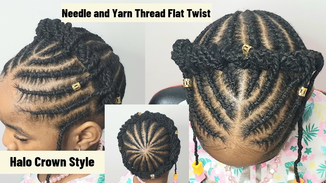 YARN African Threading Before and After - YouTube