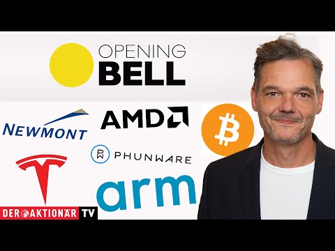 Opening Bell: Apple, Tesla, Bitcoin, Microstrategy, AMD, ARM, Digital World, Phunware, Newmont