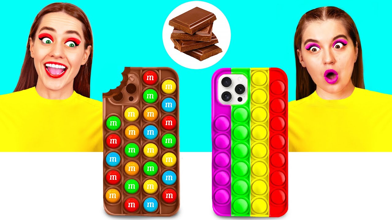 Real Food vs Chocolate Food Challenge | Awesome Kitchen Hacks by DaRaDa Best