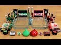 Mixing Makeup Eyeshadow Into Slime ! Green vs Red Special Series Part 31 Satisfying Slime Video