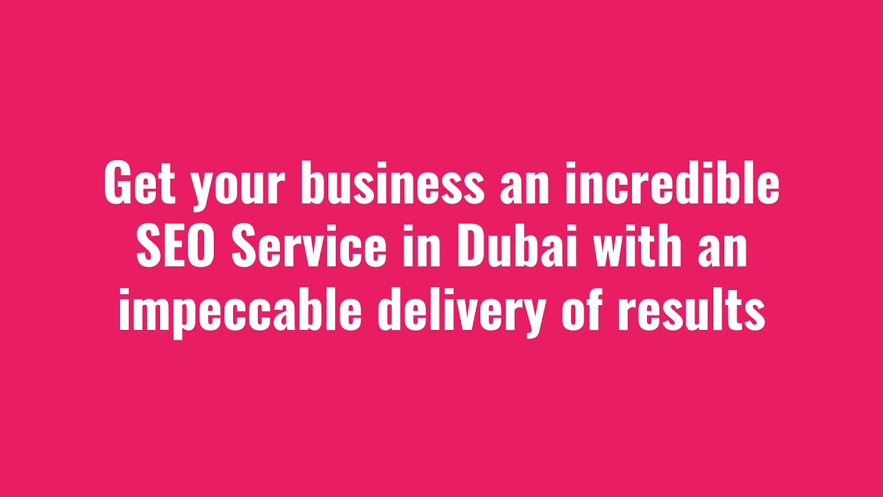 Top SEO Services in Dubai