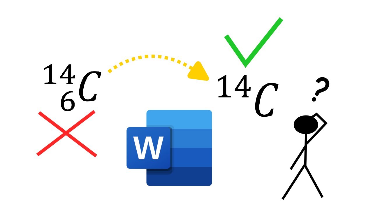 how-to-write-isotope-notation-in-word-youtube