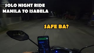 SOLO NIGHT RIDE | MANILA TO ISABELA | HONDA CLICK 125i V2 | Motosafe VLOGS