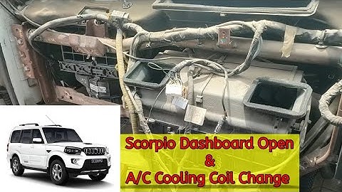 Scorpio Dashboard Open & A/C Cooling Coil Change | #Scorpio | #Mahendra #caracwork