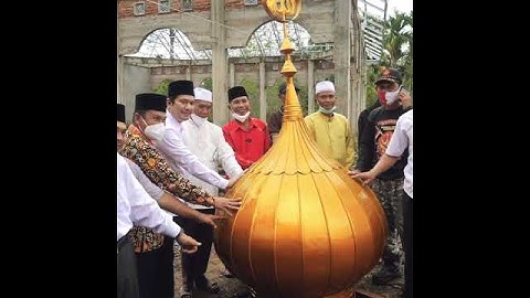 Semangat gotong royong membangun masjid