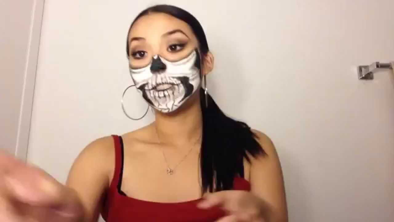 Halloween Look Book : Sexy Skull Face Paint! | 2015 - YouTube