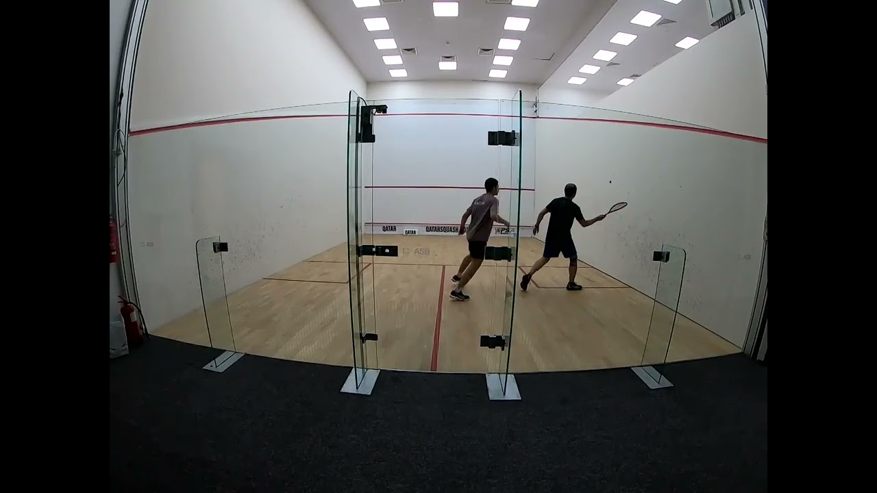 Salim Al Malki Change of Pace Drill with Squash Coach Faisal Zaman