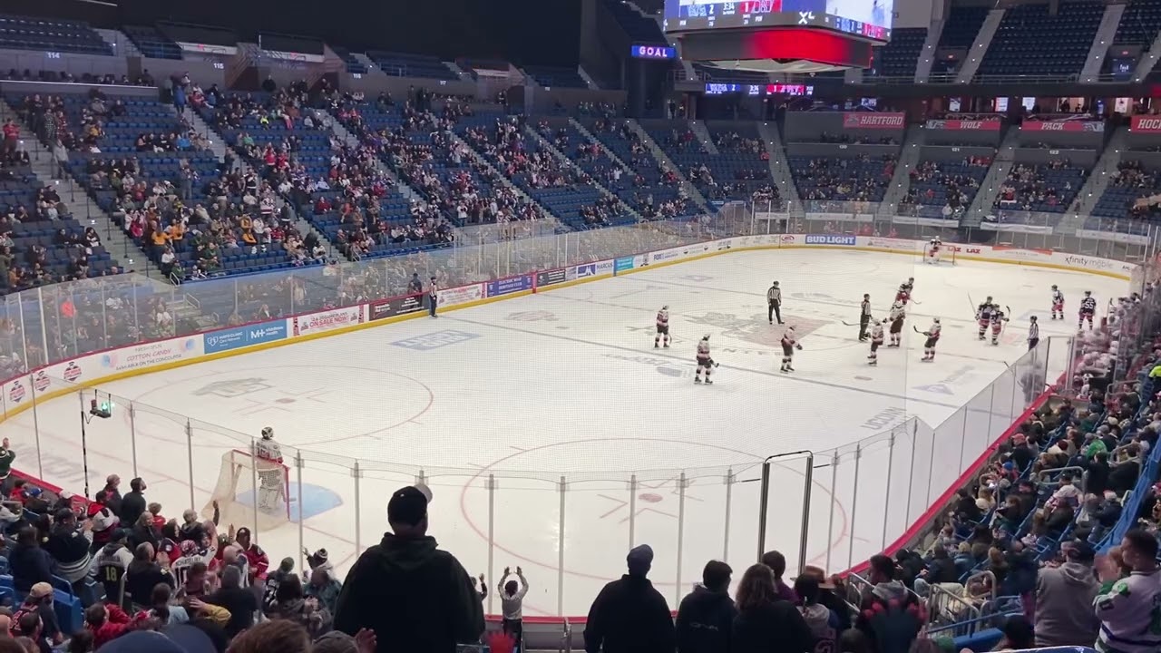 Hartford Wolf Pack Game Winning Goal by Jake Leschyshyn on 3/9/25 against Belleville
