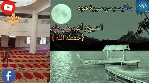 تلاوة  للشيخ أنور علي طه / .. كلام ربي حياة القلوب🌹