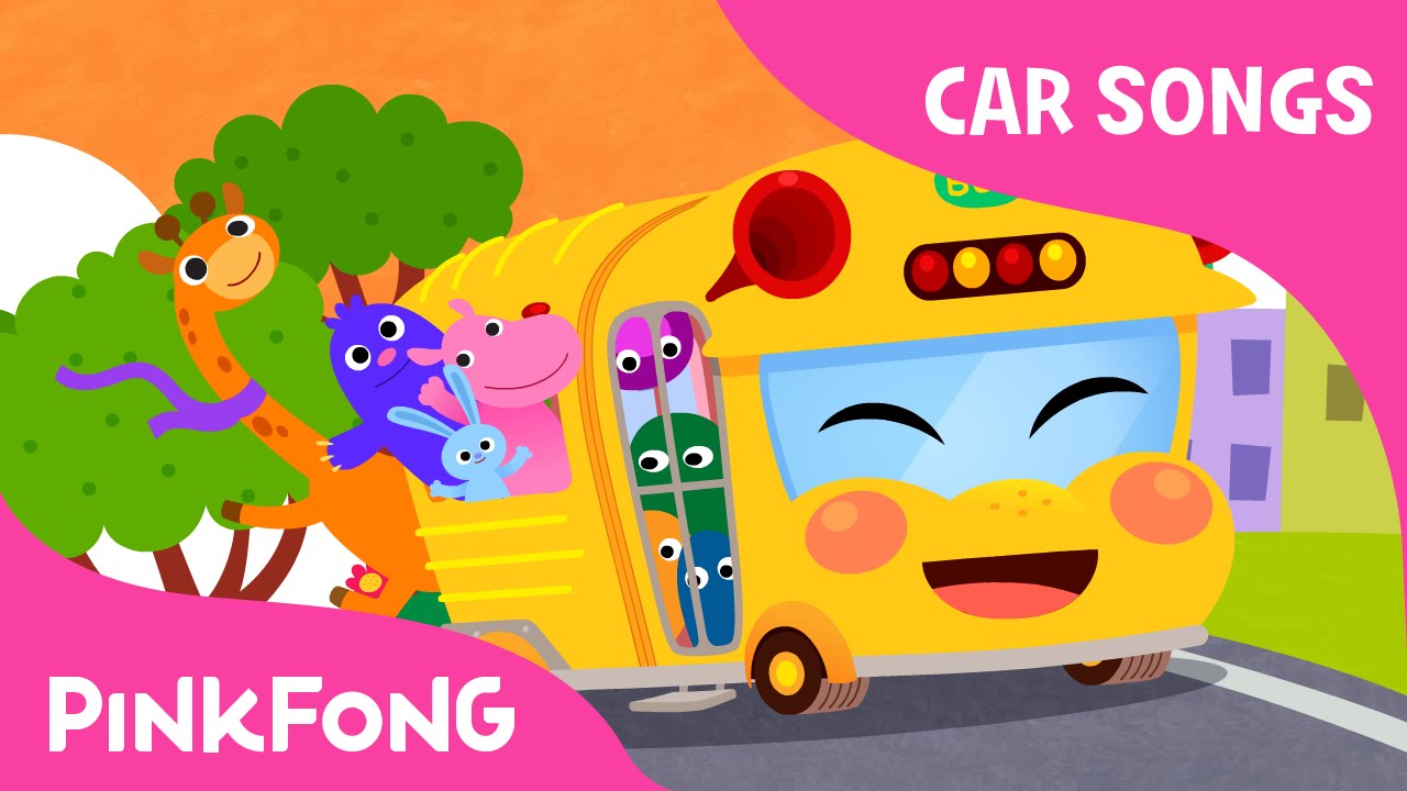 Bus Song | The Wheels on the Bus | Car Songs | PINKFONG Songs for Children