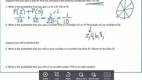 Probability of Mutually Exclusive and Overlapping Events
