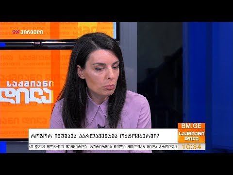 როგორ იმუშავა პარლამენტმა ოქტომბერში?