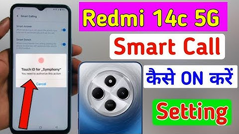 Redmi 14c 5g smart call settings kaise on kare / how to on smart call settings in redmi 14c 5g