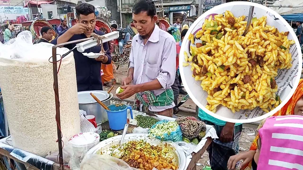 Jhal Muri Making Skills | Bangladeshi Street Food | Famous Street Snack