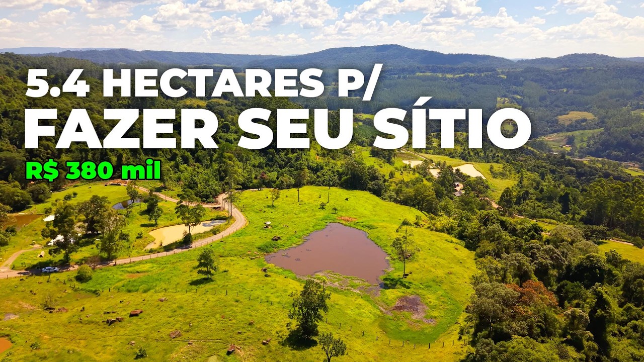 TERRENO COM 5.4 HECTARES PARA FAZER SEU SÍTIO EM SANTA CATARINA