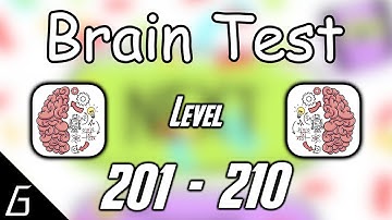 Brain Test | Gameplay Walkthrough | Level 201 202 203 204 205 206 207 208 209 210 Solution