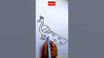 how to draw a peacock 🦚// peacock drawing #peacock #drawing #shorts #trending