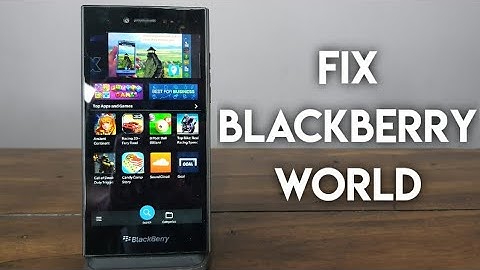 BlackBerry 10 App World Fix!!! How to Fix the BlackBerry App Store!!!