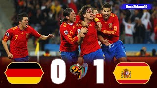 Germany 0-1 Spain | 2010 World Cup Semifinal | Extended Goals \& Highlights HD