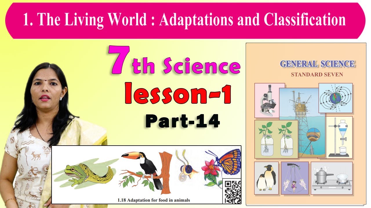class 7th | The living world : Adaptation for food in animals | blending  surroundings | Lesson -1. - YouTube