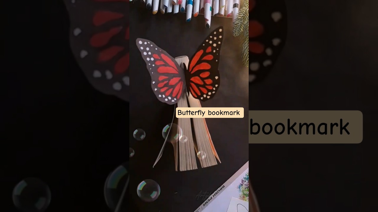 ഒരു butterfly bookmark ഉണ്ടാക്കിയാലോ🦋🦋🦋